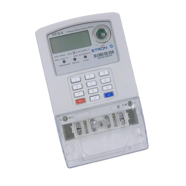 Cheap IP54 50HZ Smart Prepaid Electricity Meter Single Phase With STS Standard for sale