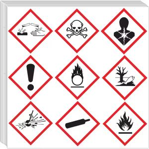Best Vinyl Hazardous Chemicals Labels Waterproof Adhesive Safety Warning Stickers wholesale