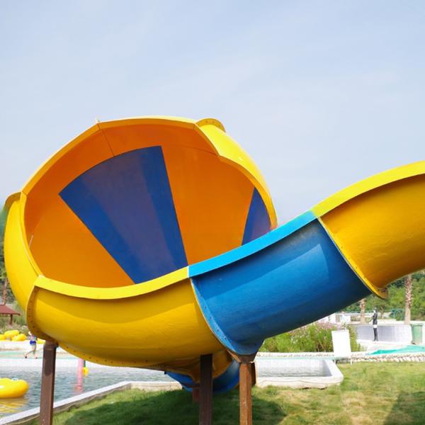 Customised Tornado Water Slide 2 Person Water Slide Erosion Resistant