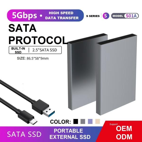 Cheap Ultra Fast 2.5inch  Solid State Portable External Hard Drive With 5gbps Speed for sale