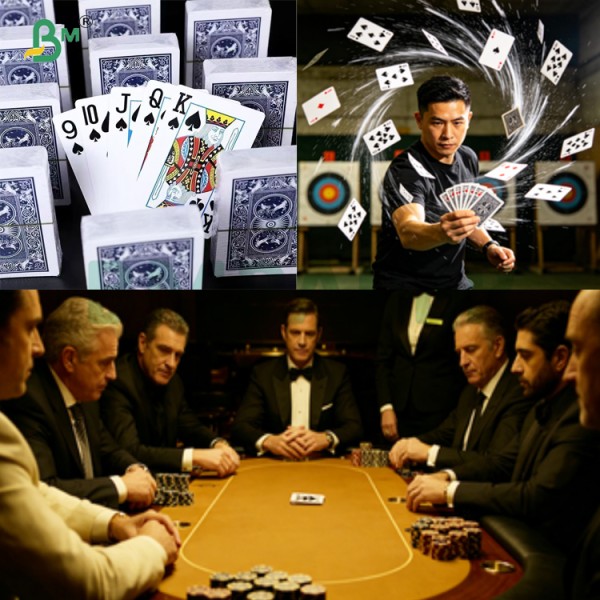 300g 310g 320g CS2 Black Blue Core Playing Cards Game Paper Offset Printable
