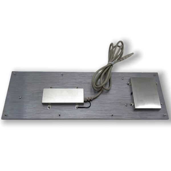 IP67 71 Keys Industrial Membrane Laptop Keyboard integrate TouchPad USB SUPER-SLIM Front Panel Mounted -40℃