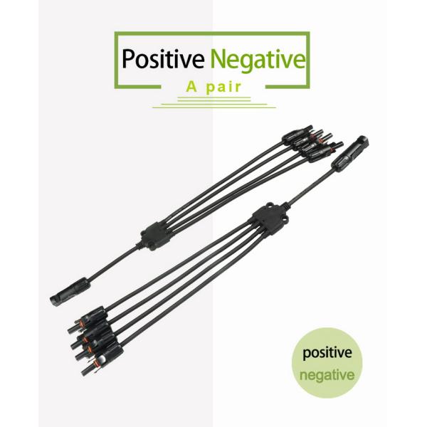 1 Pair PPO 4 Way Y Branch Connector For Solar Panel