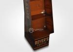 Cardboard Floor Display Stand With Removable Base For Coffee Retail Store