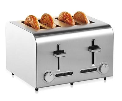 Cheap Stainless Steel Housing Pop Up 4 Slice Toaster Bread Centering for sale