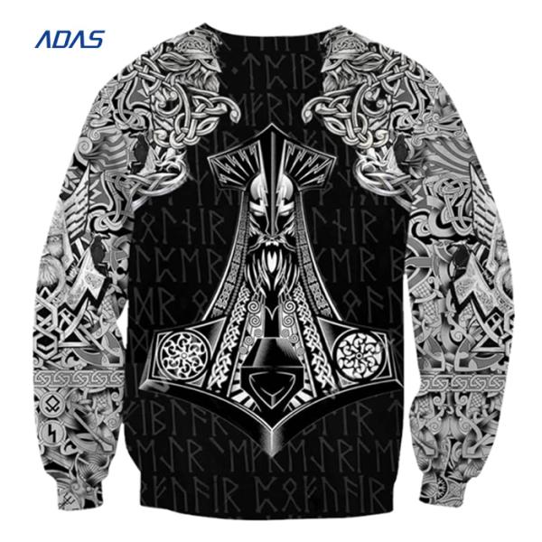 Casual Polyester Pullover Windbreaker Workout Jacket Long Sleeve Crewneck