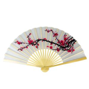 Best Cherry Blossom Silk Folding Hand Fan wholesale
