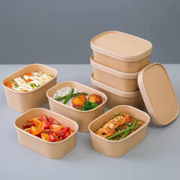 Cheap 500ml Biodegradable Disposable Lunch Box For Food for sale