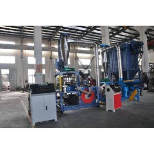 China Low Consumption Plastic Pulverizer Machine With Feeding Equipment , Blades on sale