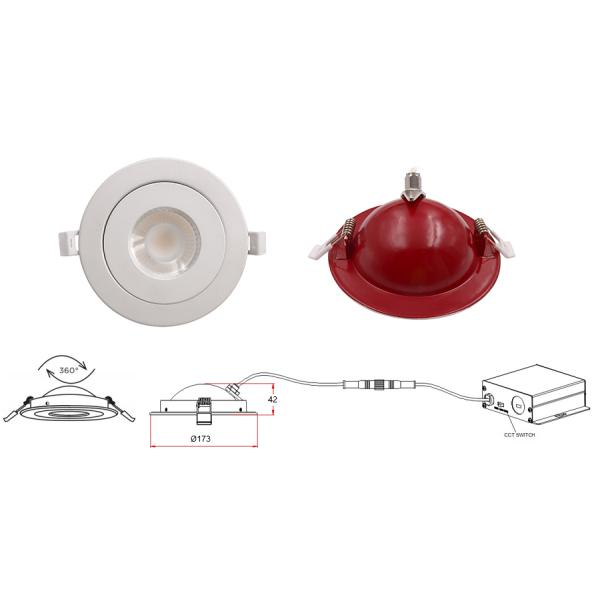 ETL Approval Dimmable LED Downlights 15w 6 Inch For Wall Washer