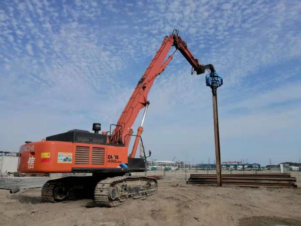Cheap 28-35 Ton Excavator Mounted Sheet Pile Driver 2650 Kg Vibro Hammer Sheet Pile for sale