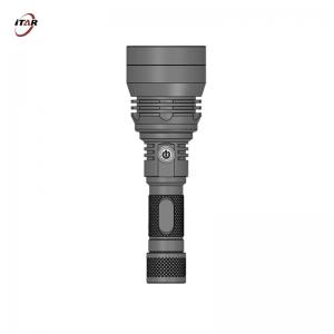 Best Solid Surface Rechargeable LED Flashlight 500M Shooting Distance ROHS Certified wholesale