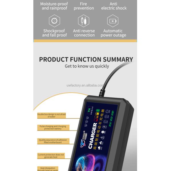 Input 100-240V/0.5A 48V 60V 72V 84V 96V 20AH 30AH 50AH 60AH Battery Charger for Lead Acid Battery