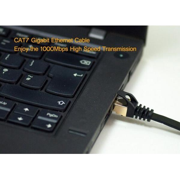 Flexible Cat 7 Ethernet Cable SSTP Patch Cord PVC Jacket HDPE Insulation