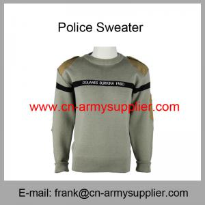 Best Wholesale Cheap China Army Olive Green Burkina Faso Police Sweater wholesale