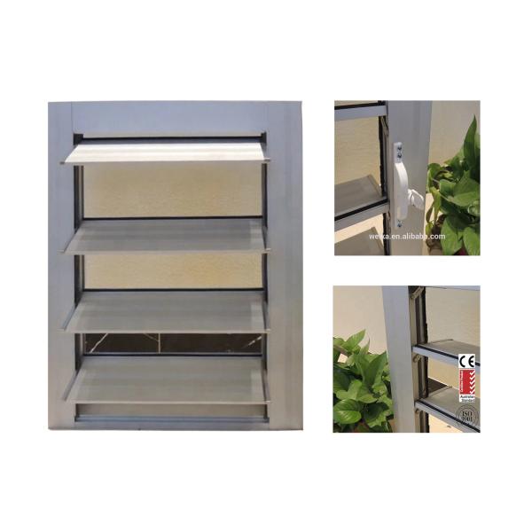 Customized Louver Window Aluminum Color Shutter Windows With Handle