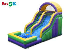 China 7x4mH Adult Inflatable Climbing Water Slides With Pool Inflatable Slide For Kids on sale