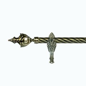 brass pineapple curtain finial curtain pole foshan curtain rod factory
