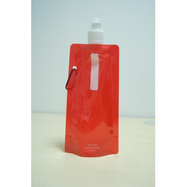 Clear Stand Up Yellow Spout Pouch Packaging Reusable Liquid Packaging Bag