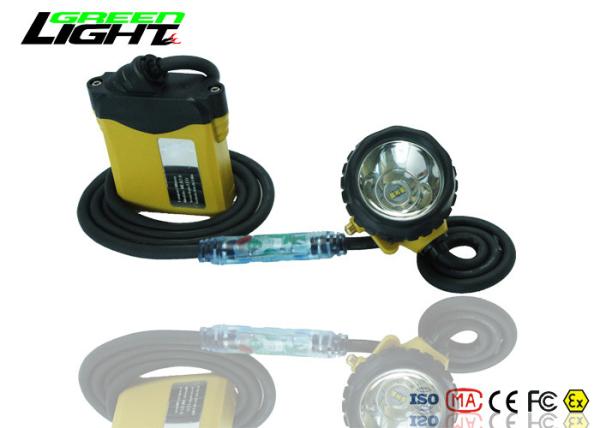 Cheap Super Bright Rechargeable Led Headlamp , IP68 Miners Cap Lamp With Cable Light for sale