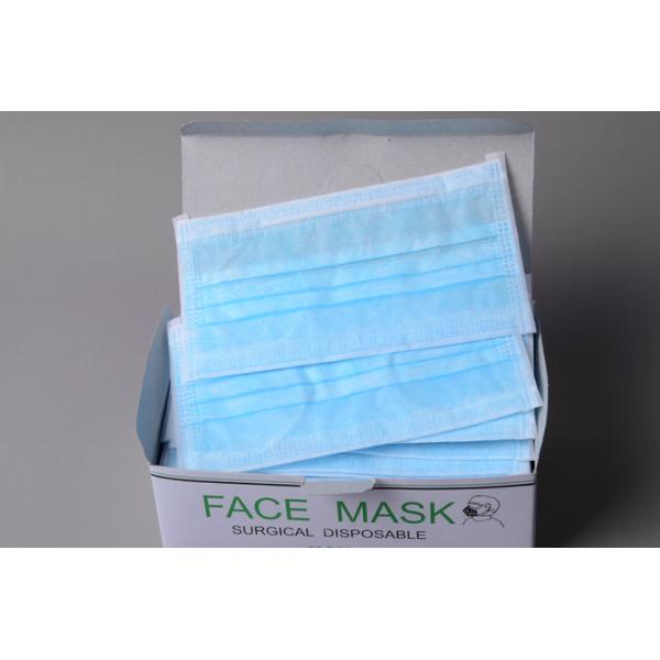 Facial Protection Ear Loop Face Mask , Face Mask For Laboratory 3 Ply Spun Polypropylene