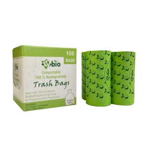 China Heavy Duty Compostable Garbage Bags 13 Gallon Green Trash Bags on sale