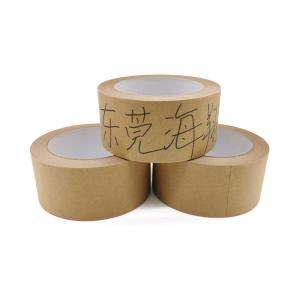 China Waterproof Durable Brown Kraft Paper Gum Tape For Carton Shipping Packaging on sale
