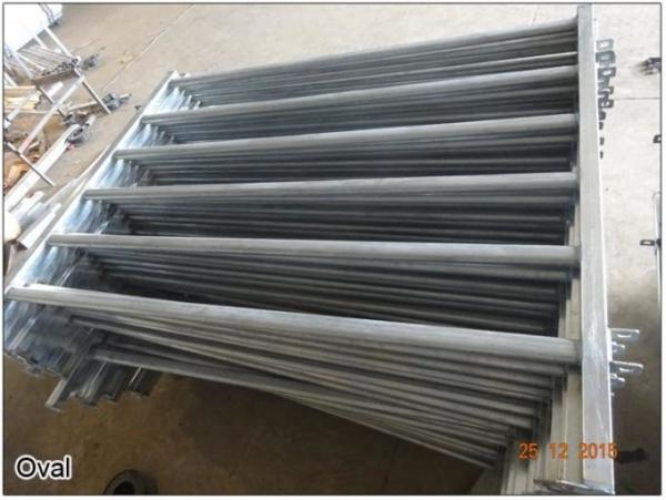 cattle yard 1800mm x 2100mm six bar oval pipes 30mm x 60mm ,post 50mm x 50mm full welding cattle fencing for sale