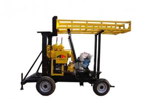 China 200m Trailer Portable Water Well Drilling Rig Hydraulic Borehole on sale