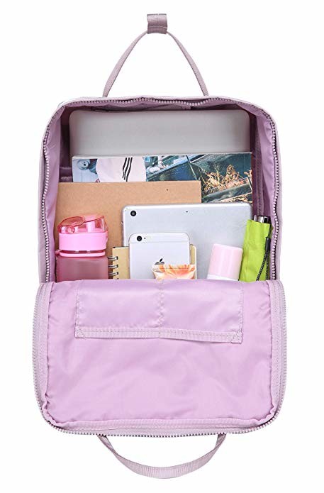 Water Resistant Canvas Backpack School Bags For College Students Lightweight
