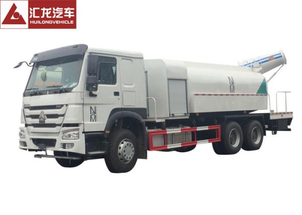 Cheap Fast Spraying Stainless Steel Water Truck , Remote Control Construction Water Truck Water Saving for sale
