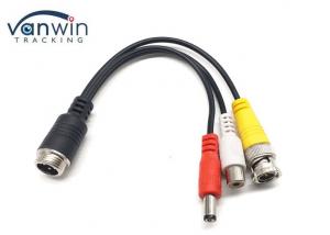 Best MDVR System 24cm Car Video Camera Cable 4P M12 To BNC Male wholesale
