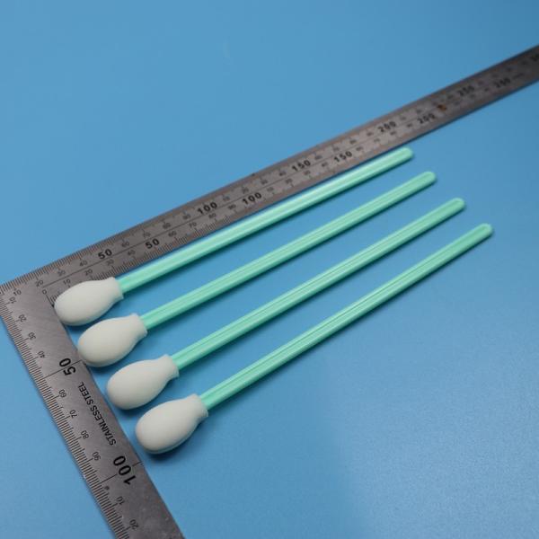 180mm Lint Free Extra Long Handle Round Sponge Cleanroom Swab Printer Cleaning Circular Foam Swab