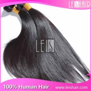 China 100% Unprocessed straight virgin brazilian hair weave bundles wholesale on sale