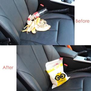 Best 0.015mm Thickness Plastic Vehicle Trash Bag With Self Adhesive Sticker wholesale