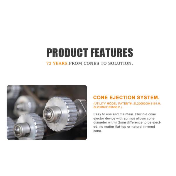 1.5hp Ice Cream Cone Making Machine Automatic Rolled Sugar Cone Baking Machine