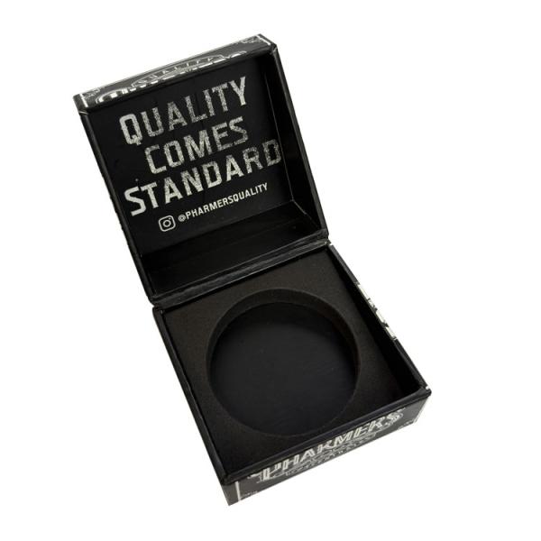 Black Book Shape Cigarette Packaging Box Magnetic Paper Cigarette Case With EVA Foam