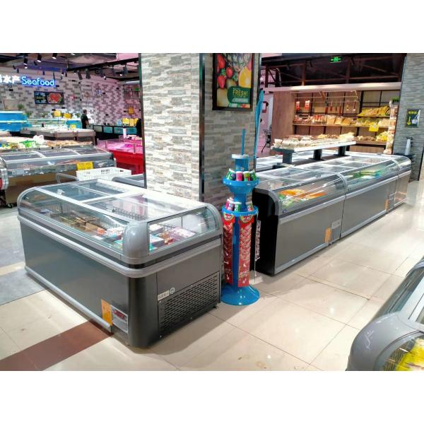 2100mm Island Type Deep Chest Freezers Horizontal