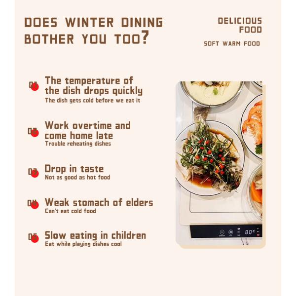 Chopping board Multipurpose and Modern Effortless Temperature Adjustment Safe and Even Heating