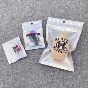 Best Mylar Plastic Holographic Bag Manufacturer Zipper Candy Black Holographic Purse Backpack wholesale