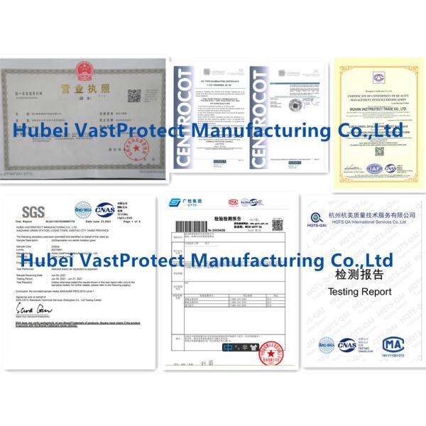 Nonwoven PP Microporous Lab Coat Dust Protective 20000PCS/Day Production