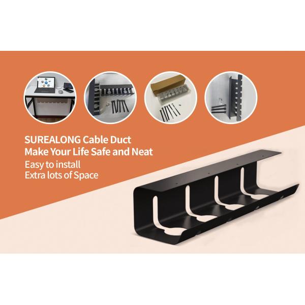 Classification Non-folding Rack Metal Mesh Desk Organizer for Organized Cable Storage