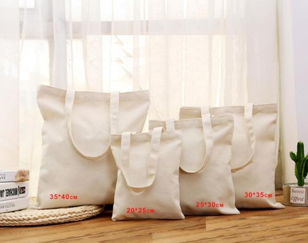 Cheap Recyclable Natural Cotton Canvas Shopping Bag With Zipper Closure for sale