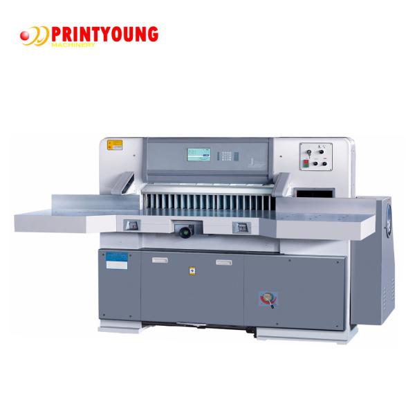 Cheap 4KW 45 Cycles/Min Guillotine Paper Cutting Machine Microcomputer Control for sale
