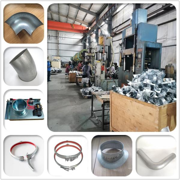 Dust Collection System 100mm 90 Degree Ducting Bend Electro Galvanized