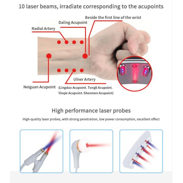 650nm LLLT Low Level Laser Therapy Watch Portable Laser Therapy Device For Diabetes Cure / Blood Fat Decrease