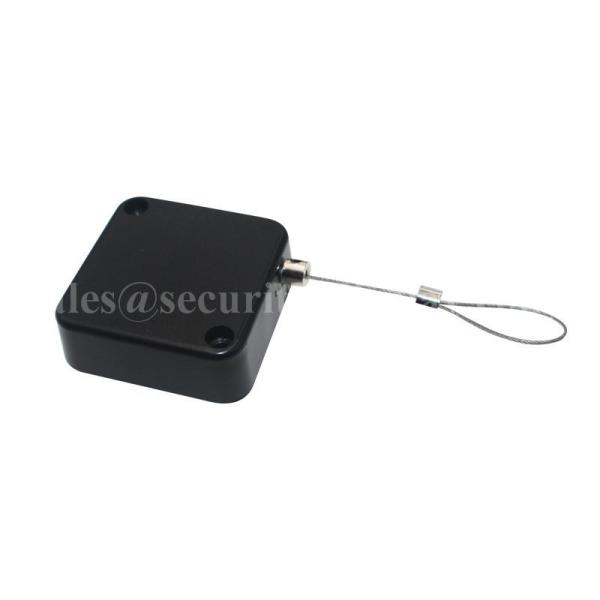ABS Shell Anti Theft Cable Retractor With 3M Sticker