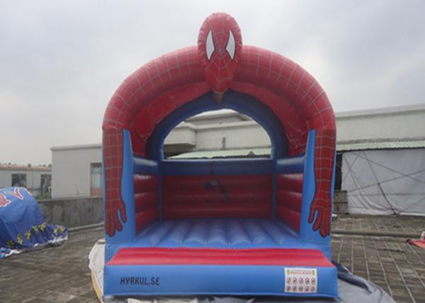 Cheap Customize Inflatable Spiderman Jumping Castle / Spiderman Inflatable Bouncer For Kids for sale