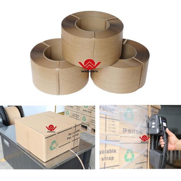 Eco Friendly Products 2024 Custom Logo Kraft Paper Strapping Tape Packing Tape For Automatic Strapping Machine