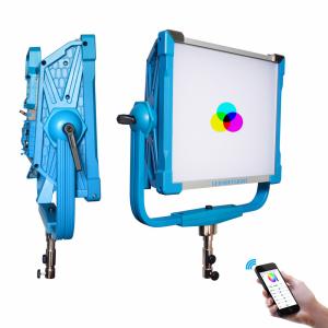 China 200W Dimmable Battery Powered DMX RGB LED Video photography film Light skyblue panel 12 Effects AC DC on sale